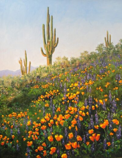 Mexican Poppies and Lupine