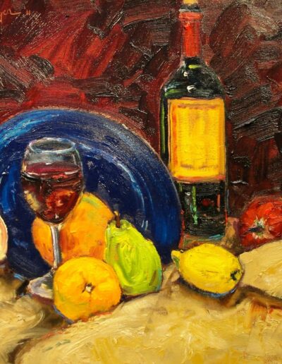 Still Life with Wine, Fruit and Vegetables