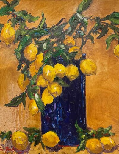 Lemons on Blue