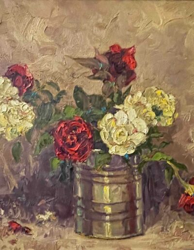 Roses in Tin Can